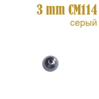 Жемчуг россыпь 3 мм серый CM114